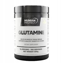 Proszek glutamina GLUTAMINE Human Protect 500 g naturalny REGENERACJA