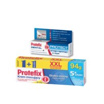 Protefix® Krem mocujący XXL 94 g + DENTAL PROTECT żel kojąco-regenerujący, 10 ml ZESTAW