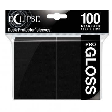 Protektory Eclipse Gloss Jet czarne na karty MtG 100 szt