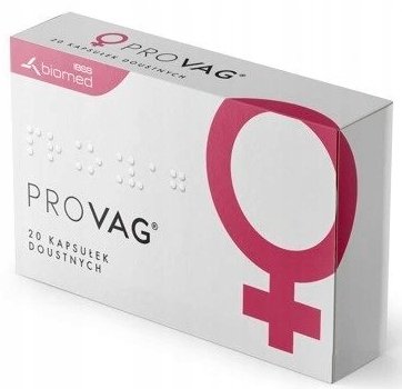 Фото - Вітаміни й мінерали Suplement diety, ProVag, probiotyk dla kobiet, 20 kaps.
