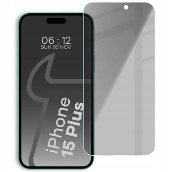 Prywatyzujące szkło hartowane Bizon Glass Clear Shadow do iPhone 15 Plus / 15 Pro Max, przyciemniane - Bizon