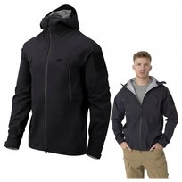 PRZECIWDESZCZOWA NIEPRZEMAKALNA KURTKA HELIKON HARDSHELL SQUALL CZARNA 2XL Helikon-Tex