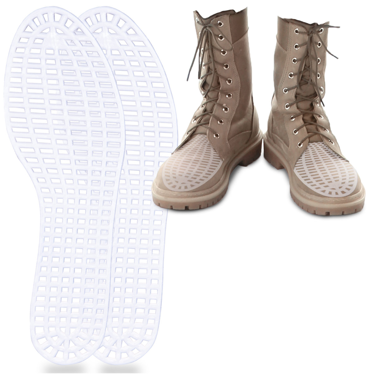 Przeciwpotne Wkładki Do Butów Kratka Wojskowa 42,5-Zdjęcie-0