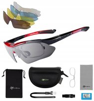 Przeciwsłoneczne Okulary Rowerowe - 5 Soczewek Uv Rockbros