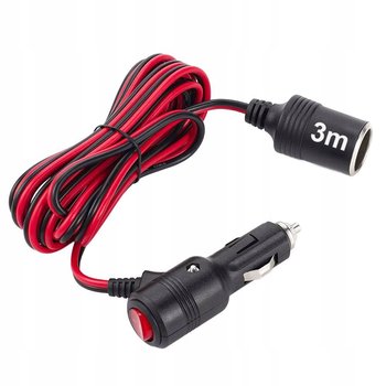 PRZEDŁUŻACZ GNIAZDA ZAPALNICZKI 3m 15A Z WYŁĄCZNIKIEM WTYK GNIAZDO SOLIDNY - Nepower