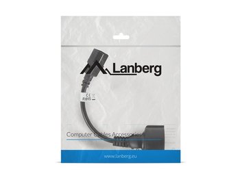 Przedłużacz kabla zasilającego IEC C13 - Schuko LANBERG, 0.2 m - LANBERG