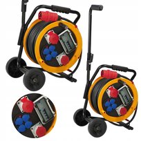 PRZEDŁUŻACZ NA WÓZKU BĘBNOWY BROBUSTA BRENNENSTUHL 30m 6szt. IP44 NA BUDOWĘ