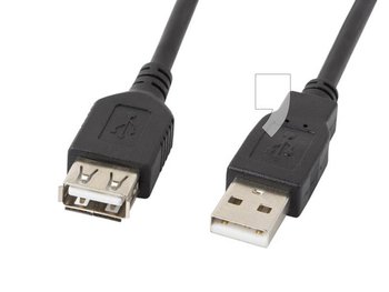 Przedłużacz USB 2.0-USB 2.0 LANBERG, 0.7 m - LANBERG