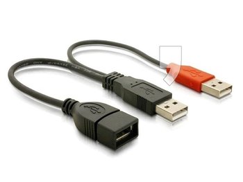 Przedłużacz USB - 2 x USB DELOCK, 0.2 m - Delock