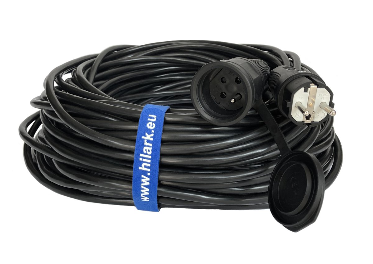 Przedłużacz wzmocniony 3x1,5mm2 - 30m OWY H05VV-F
