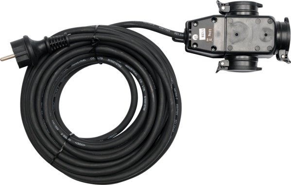 Przedłużacz z rozgałęźnikiem YATO 8116, 10 m, 3x1,5 mm