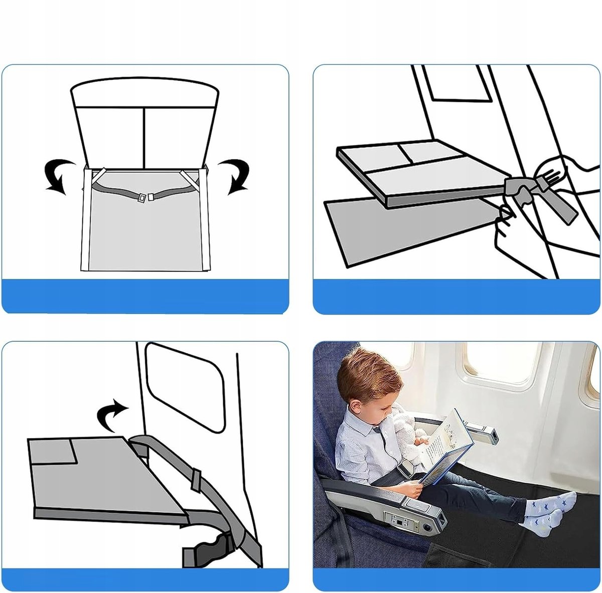 Inny producent PRZEDŁUŻENIE SIEDZENIA PODNÓŻEK DZIECKA LEŻAK PODRÓŻ AUTA SAMOLOTU POCIĄGU