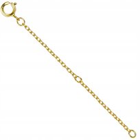 Przedłużka do łańcuszka bransoletki S925 ZŁOTA 6cm LS044 WatchMe