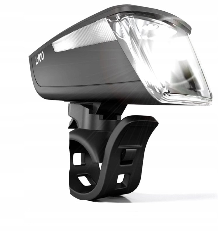 Przednia lampka do roweru VELMIA L100 światło rowerowe USB LED do 8,5h ...