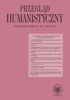 Przegląd Humanistyczny 2017/4 (459) - Książyk Łukasz, Kącka Eliza