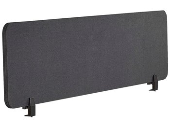 Przegroda na biurko 160 x 40 cm ciemnoszara WALLY - Beliani