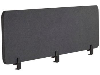 Przegroda na biurko 180 x 40 cm ciemnoszara WALLY - Beliani