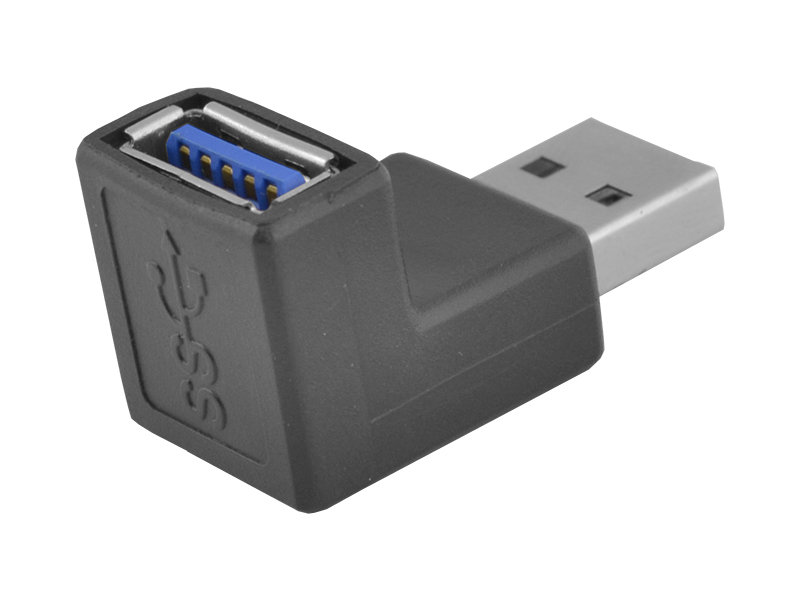 Zdjęcia - Kabel Przejście USB 3.0 wtyk - gniazdo kątowe.