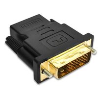 Przejściówka HDMI - DVI | GOLD | 4K | 3D | HD24-1-Czarny