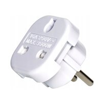 Przejściówka UK do PL z uziemieniem 250V 10A zabezpieczenie adapter Elektro