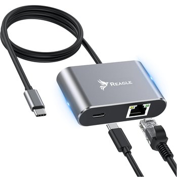 Przejściówka Usb-C Ethernet Adapter Karta Sieciowa Usb Lan Rj45 2.5g Pd100w Reagle - Reagle