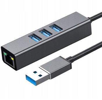 PRZEJŚCIÓWKA USB ETHERNET ADAPTER KARTA SIECIOWA LAN HUB USB GIGABIT RJ45 - Co2