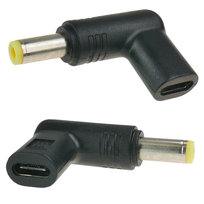 Przejściówka zasilania adapter wtyk USB-C do 5,5x2,5mm ASUS ACER TOSHIBA