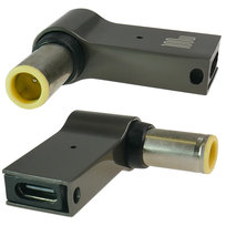 Przejściówka zasilania adapter wtyk USB-C do 7,9x5,5mm +pin LENOVO | Alu