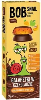 Przekąska Bob Snail galaretka jabłko-mango-dynia w czekoladzie 27 g - Bob Snail