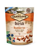Przekąska z jeżynami CARNILOVE Snack Crunchy Ostrich&Blackberries, 200 g