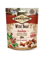 Przekąska z owocami dzikiej róży CARNILOVE Snack Crunch Wild Boar&Rosehips, 200 g