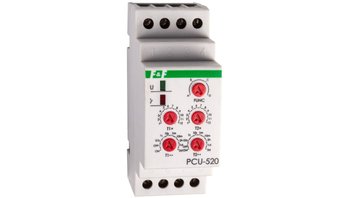 Przekaźnik czasowy 2P 8A 0,1sek-576h 24V AC/DC wielofunkcyjny PCU-520-24V - F&F