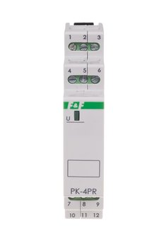 Przekaźnik elektromagnetyczny PK-4PR 12V 12V AC/DC styk: 2P I=2x8A 2R I=2x8A 1 moduł - F&F