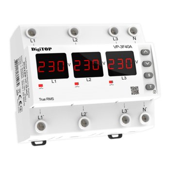 Przekaźnik napięciowy trójfazowy DigiTOP VP-3F40A - DigiTOP