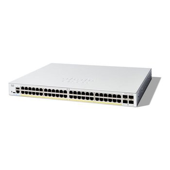 Przełącznik - CISCO - Catalyst 1200 - 48 portów GE PoE - 4x10G SFP+ - Wzmocnione bezpieczeństwo - Cisco