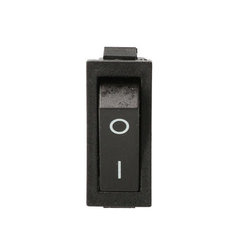 Przełącznik przycisk wyłącznik kołyskowy czarny 230V TES-13 - Inny producent