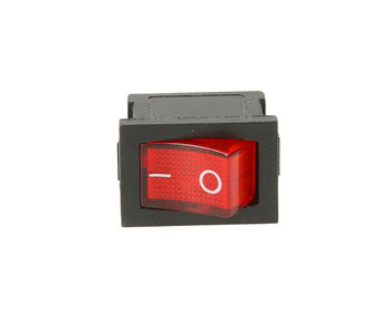 Przełącznik przycisk wyłącznik kołyskowy podświetlany czerwony TES-33 - Inny producent
