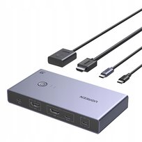 Przełącznik Switch KVM Ugreen CM731 2w1 USB-C + HDMI uGreen
