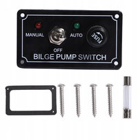 PRZEŁĄCZNIK WŁĄCZNIK POMPY ZĘZOWEJ PANEL 12V - LSKF-107 5A LED