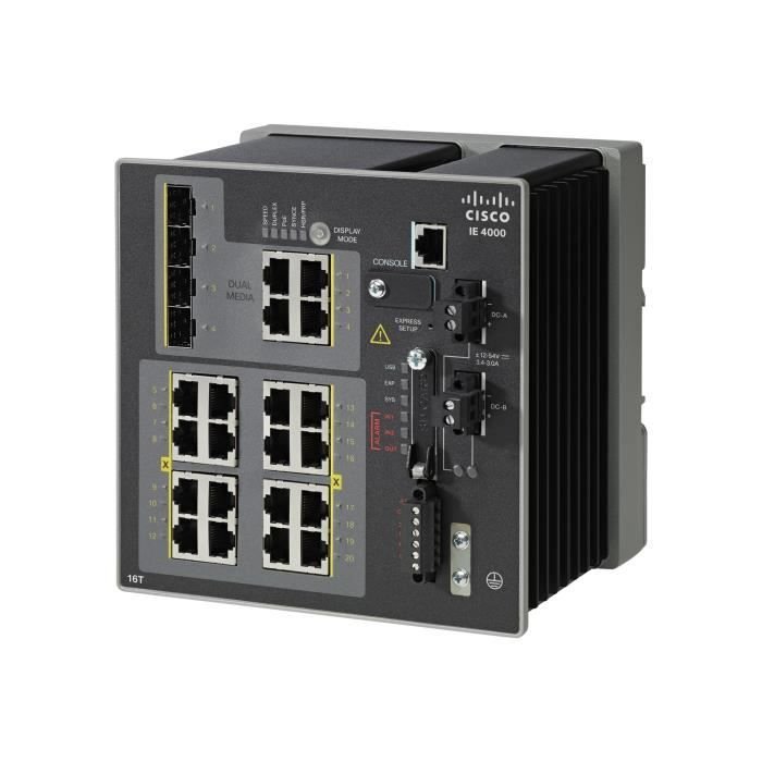 Фото - Вимикач Cisco Przełącznik zarządzalny  Industrial Ethernet serii 4000 16 x 10-100 + 