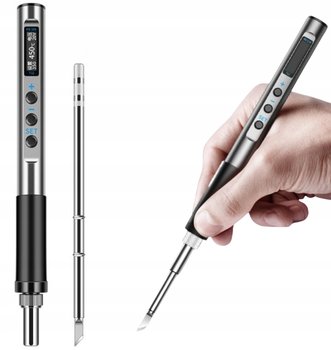 Przenośna mobilna lutownica cyfrowa na groty T12 PD 65W USB C Chińskie Menu - Electronica4u