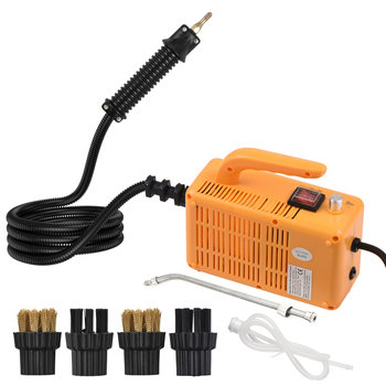 Przenośna parownica 2600 W, wysokotemperaturowa, ciśnieniowa, ręczna, samokontrolująca, parowa maszyna czyszcząca z głowicami szczotkowymi do kuchni, łazienki i samochodu - INNY-D