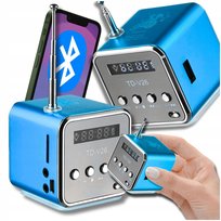 Przenośne radio fm akumulatorowe z głośnikiem led FM radyjko kuchenne USB Omna