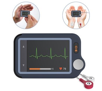 Przenośny Aparat Monitor EKG Pulsebit z kablem Arytmia App - Wellue