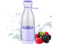 Przenośny Blender Turystyczny Bezprzewodowy Butelka Bidon Na Koktajl Shake Fioletowy