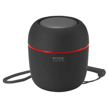 Przenosny mikrofon z glosnikiem Bluetooth 5.0 i radiem FM z paskiem na nadgarstek, WSY06 - czarny - Avizar