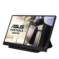 Przenośny monitor ASUS ZenScreen do laptopa 15,6" 1080P FHD (MB166C) - Monitor podróżny IPS ze złączem USB-C, bez migotania i z filtrem niebieskiego światła z osłoną Smart Cover Asus