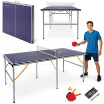 Przenośny, składany stół do ping ponga, tenis stołowy Hyper Motion dla dzieci i dorosłych