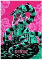 PRZEPIĘKNY PLAKAT NA PŁÓTNIE - HORROR BEETLEJUICE - ROZMIAR 40x50