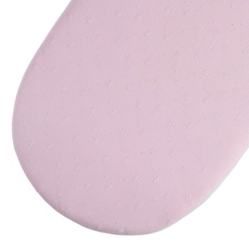 Prześcieradło bawełniane do kosza mojżesza / gondoli z gumką-  RÓŻOWE Z HAFTEM - Like Moses